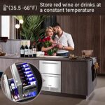 BODEGA 24 inch Indoor and Outdoor Undercounter Double Drawer Fridge, Built-in and Freestanding Beverage Fridge Refrigerator, Digital Display,for Home and Commercial Use, Stainless Steel