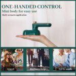 Afranti Micro Steam Iron Dry & Wet Ironing Portable Mini Steam Iron for Clothes Fast Heat Lightweight Titanium Plate Electric Heating Iron Wired for Home & Travel