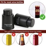 [2 PACK]Wine Bottle Stoppers,Real Vacuum Wine Stoppers,Reusable Wine Preserver,Wine Corks Keep Fresh,Best Gifts for Wine Lovers for christmas gifts.