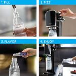 SodaStream Art Sparkling Water Maker Bundle (Black), with CO2, DWS Bottles, and Bubly Drops Flavors