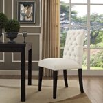 Modway MO- Duchess Modern Tufted Button Upholstered Fabric Parsons, Dining Chair, Beige
