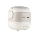 Tayama 1.5 Cup Portable Mini Rice Cooker, White (TMRC-03R)