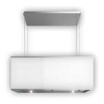 Futuro Futuro Island Mount DUCTLESS ONLY Range Hood 36″ 940-CFM | Tactio | Stainless Steel Vent Hood | Contemporary Italian Exhaust Hood |LED, Ultra-Quiet with Blower