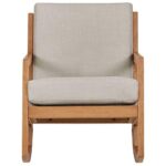 Amazon Brand – Stone & Beam Modern Hardwood Rocking Chair, 24.5″W, Light Gray