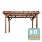 Backyard Discovery 14×10 ft All Cedar Wood Pergola, Durable, Quality Supported Structure, Snow and Wind Supported, Rot Resistant, Backyard, Deck, Garden, Patio, Outdoor Entertaining