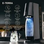 SodaStream E-TERRA Sparkling Water Maker Bundle (Black), with CO2, Carbonating Bottles, and bubly Drops Flavors
