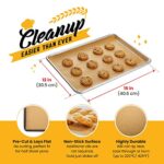Parchment Paper Baking Sheets by Baker’s Signature | Precut Non-Stick & Unbleached – Will Not Curl or Burn – Non-Toxic & Comes in Convenient Packaging – 12×16 Inch Pack of 120