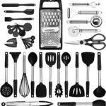 kithcen Utensils set 35 Cooking Utensils set Silicone and Stainless Steel Utensils Set Kitchen Tool Set,Baking Set Kitchen Set Kitchen Gadgets Kitchen Tools Cookware Set