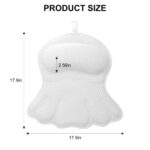 SetSail Bath Pillow, Relaxing Bath Pillows for Tub Neck and Back Support Soft 4D Breathable Air Mesh Ergonomic Bathtub Pillow with 6 Strong Suction Cups and Hook Luxury Bathroom Accessories,White