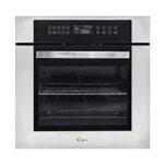 Empava 24″ Gas Single Wall Oven Under Counter Built-in with NG/LPG Convertible Broil/Rotisserie Function in stainless steel