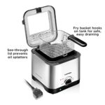 Chefman Fry Guy, The Most Compact & Convenient To Deep Fry Comfort Food, Restaurant-Style Basket With A 1.6-Quart Capacity, Easy-View Window & Adjustable Temp Control So You Can Cook To Perfection