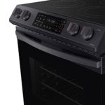 Samsung NE63T8311SG 6.3 Cu. Ft. Black Stainless Front Control Slide-In Electric Range with Convection & Wi-Fi