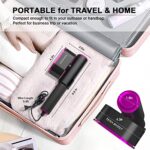 Enjoy Myself Portable Handheld Garment Steamer with Horizontal & Vertical Rotatable Ironing Panel, Mini Clothes Steamer for Home and Travel, Fast Heat-up Foldable Fabric Wrinkles Remover and Steam Iron