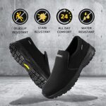 AEHAO Non Slip Food Service Shoes Waterproof Work Shoes for Men Breathable Chef Shoes Comfortable Kitchen Shoes Slip Resistant Work Sneaker Slip On Shoes for Restaurant,Walking,Standing