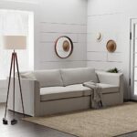 Amazon Brand – Stone & Beam Faraday Down-Filled Casual Slipcovered Sofa, 89″W, Light Grey