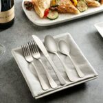Godinger Silverware Set, Flatware Set, Matte Finish Stainless Steel Cutlery Silverware Flatware Sets, 20 Piece Set, Service for 4