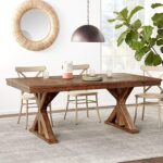 Signature Design by Ashley Grindleburg Dining Room Table, White/Light Brown