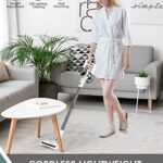 Fykee Cordless Vacuum Cleaner, 80,000 PRM Vacuum Cleaner with Large Capacity Detachable Battery and Washable Dust Cup, Lightweight Stick Vacuum up to 35 Mins Runtime for Floor