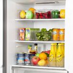 HOOJO Refrigerator Organizer Bins – 8pcs Clear Plastic Bins For Fridge, Freezer, Kitchen Cabinet, Pantry Organization and Storage, BPA Free Fridge Organizer, 12.5″ Long