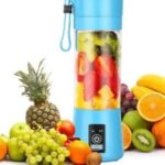 Portable and Rechargeable Juice Blender (Blue and Pink) (Pink)