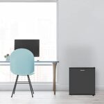 Honeywell Mini Compact Freezer Countertop, 1.1 Cubic Feet, Single Door Upright Freezer with Reversible Door, Removable Shelves, for Home, Dorms, Apartment, Office- Black