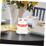 PLAFOPE Cartoon Toothpick Jar Dining Table Pink Pig Ceramics Pink