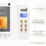 KBS 19-in-1 Compact Bread Machine with Dual-Heaters, 1.5LB Stainless Steel Auto Bread Maker with 2 Loaf sizes & 3 Crust Colors, Nonstick Pan, 15H Delay Timer & Keep Warm Set, Oven Mitt and Recipes