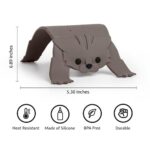 OTOTO Scaredy Cat Trivets for Hot Dishes Non Slip Heat Resistant Silicone Pot Holders & Trivet for Kitchen Counter – Cute Kitchen Accessories & Funny Cat Gifts – Hot Pot Holder for Wood Tables