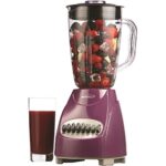 Brentwood JB-220PR Plastic Jar 12-Speed + Pulse Blender, Purple