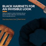 MED PRIDE Disposable Hairnets For Men & Women [Pack of 144 Hairnets, Black] – Food Service Hairnets With Elastic Edge- Lightweight, Invisible Honeycomb Hairnets For Medical Uses & Food Handling