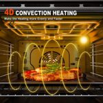 24″ Single Wall Oven, TOPWISH 2.3 Cu.ft. Built-in Electric Wall Oven 9 Cooking Functions, Convection Wall Oven with Sensitive Touch Control, Timer, Stainless Steel Finish, For Kitchen, ETL Certified