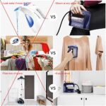 Travel Steamer for Clothes, KEDEMAS 1300W Powerful Handheld Garment Fabric Iron, Horizontal and Vertical Ironing 4 in 1, 40s Fast Heat-up, Portable Mini Steaming Iron for Home and Traveling, Dark Blue