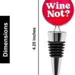 Funny Wine Stoppers Accessories for Wine Gifts, Set of 5 Bottle Stopper for Women and Men, Perfect Beverage Topper Gift