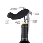 TrueZoo Allie Cat Double Hinged Corkscrew, Novelty Wine Key, Waiter’s Corkscrew Bottle Opener 4.25×2.5×1