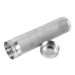 Beer Dry Hopper Filter,300 Micron Filter Stainless Steel Mesh Cornelius Keg for Home Beer Brewing Kettle (2.8 x 11.8 inch)
