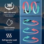 KRIB BLING 3.5 Cu.Ft Refrigerator with Freezer,Vintage Double Door,Lock Fresh 7 Level Adjustable Thermostat ct for Dorm, Bar, Office,Kitchen, Apartment