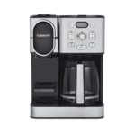Cuisinart Coffee Maker, 12-Cup Glass Carafe, Automatic Hot & Iced Coffee Maker, Single Server Brewer, Stainless Steel, SS-16