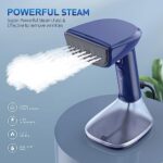 NTAYDZSW Handheld Steamer for Clothes – 1800W Powerful Steam, 2 Modes for Wet and Dry Ironing, 20-Second Fast Heat-up, Large Detachable Water Tank with Heat-Resistant Gloves – Perfect for Removing Wrinkles from Garments and Fabrics.Blue