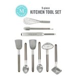 Martha Stewart 9-Piece Stainless Steel Prep & Serve Kitchen Gadget and Tool Set – Dishwasher Safe