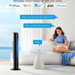 GoveeLife 36” Smart Tower Fan for Bedroom, Oscillating Fan with Auto-Reflect, Room Fan with 8 Speeds, 4 Modes, 24H Timer with APP, Works with Alexa, Floor Fan for Home Office