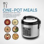 8 Cup Digital Cool-Touch Rice Cooker and Food Steamer, Stainless, ARC-914SBD (Renewed)