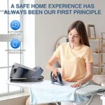 Sundu Pro Steam Station with Ceramic Soleplate, 1800W Steam Station Iron for Clothes with 1.5L Removable Water Tank, Iron Lock for Easy Carry, Auto ShutOff, Self Cleaning, Clothing Steam Iron for Home
