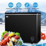 Deep Freezer 7.0 Cubic Feet Chest Freezer 7 cu. ft, WANAI Freezer Chest Garage Ready Large Freezer, Freezing Machine for Home and Kitchen with Removable Baskets Thermostat Control for Apartment in Black