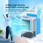 DoRun Portable Evaporative Cooler,2647 CFM Swamp Cooler with Filter, 3 Modes & Speeds, 120° Oscillation, Cools 900 Square Feet-10.6 Gallon Water Tank for Garage Home RV Commercial
