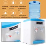 EWANYO Top Loading Water Cooler Water Dispenser Countertop Water Cooler Dispenser for 3 to 5 Gallon Bottles, Hot Cold Water Dispenser for Home Kitchen Offices Dorm