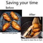 Air Fryer Disposable Paper Liners Parchment Paper Non-stick Liner Oil Proof Waterproof Food-Grade Microwave Oven Baking 6.3 Inch(Fit 3-5 QT) 100 Pcs