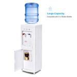 Water Dispenser, Water Dispenser with Adjustable Water Temperature, Cold Water and Hot Water Available Water Dispenser, Water Dispenser for Home and Office Use – White