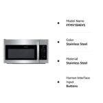 FRIGIDAIRE FFMV1846VS 30″ Stainless Steel Over The Range Microwave with 1.8 cu. ft. Capacity, 1000 Cooking Watts, Child Lock and 300 CFM