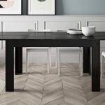 Mobili Fiver, Easy, Extendable Dining Table, Ashwood Black, Made in Italy