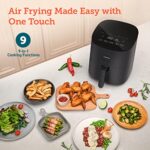 COSORI Air Fryer Pro LE 5-Qt, for Quick and Easy Meals, UP to 450?, Quiet Operation, 85% Oil less, 130+ Exclusive Recipes, 9 Customizable Functions in 1, Compact, Dishwasher Safe, Gray